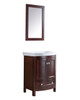 ANZZI Montresor 24 In. W X 34 In. H Bathroom Vanity Set In Rich Walnut - V-MRG008-24