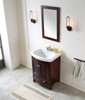 ANZZI Montresor 24 In. W X 34 In. H Bathroom Vanity Set In Rich Walnut - V-MRG008-24