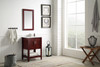 ANZZI Mosset 24 In. W X 34 In. H Bathroom Vanity Set In Rich Red Cherry - V-MTG004-24