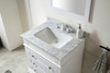 ANZZI Wineck 36 In. W X 35 In. H Bathroom Bath Vanity Set In Rich White - V-WKG011-36