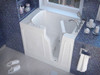MediTub Walk-In 26 x 46 Right Drain White Whirlpool & Air Jetted Walk-In Bathtub - 2646RWD