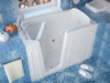 MediTub Walk-In 32 x 60 Left Drain White Whirlpool & Air Jetted Walk-In Bathtub - 3260LWD