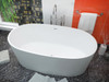 Atlantis Whirlpools Kurow 32 x 62 Artificial Stone Freestanding Bathtub - 6131KWSXCWXX