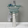Fresca Ovale 24" Modern Glass Bathroom Pedestal - CMB1019-V