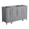 Fresca Oxford 54" Gray Traditional Bathroom Cabinets - FCB20-123012GR