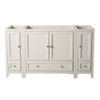 Fresca Oxford 60" Antique White Traditional Bathroom Cabinets - FCB20-123612AW