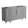 Fresca Oxford 60" Gray Traditional Bathroom Cabinets - FCB20-123612GR