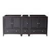 Fresca Oxford 71" Espresso Traditional Double Sink Bathroom Cabinets - FCB20-301230ES