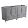 Fresca Oxford 59" Gray Traditional Double Sink Bathroom Cabinets - FCB20-3030GR