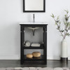 Fresca Manchester 24" Black Traditional Bathroom Vanity - FCB2304BL-I