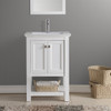 Fresca Manchester 24" White Traditional Bathroom Vanity - FCB2304WH-I