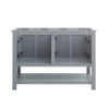 Fresca Manchester 48" Gray Traditional Double Sink Bathroom Cabinet - FCB2348GR-D