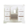 Fresca Windsor 40" Matte White Traditional Bathroom Cabinet - FCB2440WHM