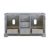 Fresca Windsor 60" Gray Textured Traditional Double Sink Bathroom Cabinet - FCB2460GRV