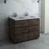 Fresca Formosa 46" Floor Standing Double Sink Modern Bathroom Cabinet - FCB31-2424ACA-FC
