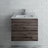 Fresca Formosa 24" Wall Hung Modern Bathroom Cabinet W/ Top & Sink - FCB3124ACA-CWH-U