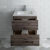 Fresca Formosa 24" Wall Hung Modern Bathroom Cabinet W/ Top & Sink - FCB3124ACA-CWH-U