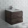 Fresca Formosa 30" Wall Hung Modern Bathroom Cabinet W/ Top & Sink - FCB3130ACA-CWH-U