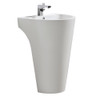 Fresca Parma 24" White Pedestal Sink - FCB5023WH