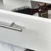 Fresca Lucera 24" White Wall Hung Modern Bathroom Cabinet W/ Top & Undermount Sink - FCB6124WH-UNS-CWH-U