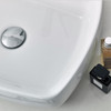 Fresca Lucera 24" White Wall Hung Modern Bathroom Cabinet W/ Top & Vessel Sink - FCB6124WH-VSL-CWH-V