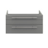 Fresca Lucera 30" Gray Wall Hung Undermount Sink Modern Bathroom Cabinet - FCB6130GR-UNS