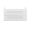 Fresca Lucera 30" White Wall Hung Undermount Sink Modern Bathroom Cabinet - FCB6130WH-UNS