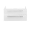 Fresca Lucera 30" White Wall Hung Vessel Sink Modern Bathroom Cabinet - FCB6130WH-VSL