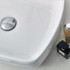 Fresca Lucera 30" White Wall Hung Modern Bathroom Cabinet W/ Top & Vessel Sink - FCB6130WH-VSL-CWH-V