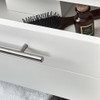 Fresca Lucera 30" White Wall Hung Modern Bathroom Cabinet W/ Top & Vessel Sink - FCB6130WH-VSL-CWH-V