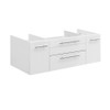 Fresca Lucera 42" White Wall Hung Undermount Sink Modern Bathroom Cabinet - FCB6142WH-UNS