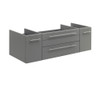 Fresca Lucera 48" Gray Wall Hung Undermount Sink Modern Bathroom Cabinet - FCB6148GR-UNS