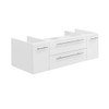 Fresca Lucera 48" White Wall Hung Vessel Sink Modern Bathroom Cabinet - FCB6148WH-VSL