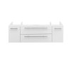 Fresca Lucera 48" White Wall Hung Vessel Sink Modern Bathroom Cabinet - FCB6148WH-VSL