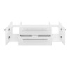 Fresca Lucera 48" White Wall Hung Vessel Sink Modern Bathroom Cabinet - FCB6148WH-VSL