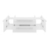 Fresca Lucera 48" White Wall Hung Double Vessel Sink Modern Bathroom Cabinet - FCB6148WH-VSL-D