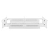 Fresca Lucera 72" White Wall Hung Double Undermount Sink Modern Bathroom Cabinet - FCB6172WH-UNS
