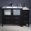 Fresca Torino 48" Espresso Modern Bathroom Cabinets W/ Integrated Sink - FCB62-3612ES-I