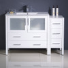 Fresca Torino 48" White Modern Bathroom Cabinets W/ Integrated Sink - FCB62-3612WH-I