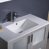 Fresca Torino 36" Gray Modern Bathroom Cabinet W/ Integrated Sink - FCB6236GR-I