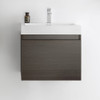 Fresca Nano 24" Gray Oak Modern Bathroom Cabinet W/ Integrated Sink - FCB8006GO-I
