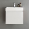 Fresca Nano 24" White Modern Bathroom Cabinet W/ Integrated Sink - FCB8006WH-I