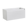 Fresca Mezzo 36" White Wall Hung Modern Bathroom Cabinet - FCB8008WH