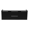 Fresca Opulento 54" Black Modern Double Sink Bathroom Cabinet - FCB8013BW