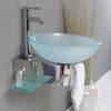 Fresca Cristallino 18" Modern Glass Bathroom Vanity W/ Frosted Vessel Sink - FVN1012