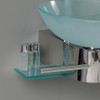 Fresca Cristallino 18" Modern Glass Bathroom Vanity W/ Frosted Vessel Sink - FVN1012