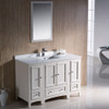 Fresca Oxford 48" Antique White Traditional Bathroom Vanity - FVN20-122412AW