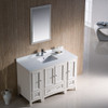 Fresca Oxford 48" Antique White Traditional Bathroom Vanity - FVN20-122412AW