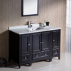 Fresca Oxford 48" Espresso Traditional Bathroom Vanity - FVN20-122412ES