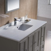 Fresca Oxford 48" Gray Traditional Bathroom Vanity - FVN20-122412GR